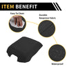 Ford F-150 (2015-2020) Microfiber Leather Black Console Lid Armrest Cover