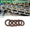 Oil Seal FKM Rubber 32x45x7mm High Pressure Brown 5 Pcs