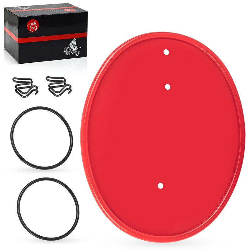 Honda Z50R Red Front Number Plate with Mount Clips & Bands (1979-1987)