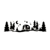 RV Camper Car Adventure Sticker Decal Tree Moon Star Graphic