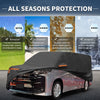Toyota Noah Waterproof Aluminum Film Cotton Car Cover with Zipper