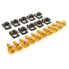 Universal Fit Scooter BLACK 10 x M6 Body Fairing Bolts Fastener Clips