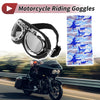Motorcycle Set 1 Motorcycle Goggles Grey Lens Black Frame Sunglasses