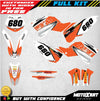 KTM SXF 250 450 SHOCKWAVE Decal Stickers (2007-2010)