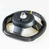 Mini R55 R56 R57 R58 R60 R61 Flat Bottom Carbon Suede Yellow Steering Wheel (2006-2019)