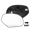 Tahoe Yukon Sierra Silverado Passenger Side Heated Signal Mirror Glass Car