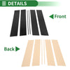 Honda Odyssey (2005-2010) Black 6 Pcs Door Pillar Window Trim
