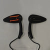 Harley Davidson Softail Dyna Black Mirrors Pair with Indicators (2000-2023)