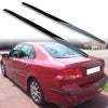 Saab 9-3 2nd Sedan Gloss Black Side Skirt Extensions (2002-2008)