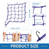 Motorcycle Motorcycle Luggage Cargo Net 40x40cm Bungee Cargo Net Blue