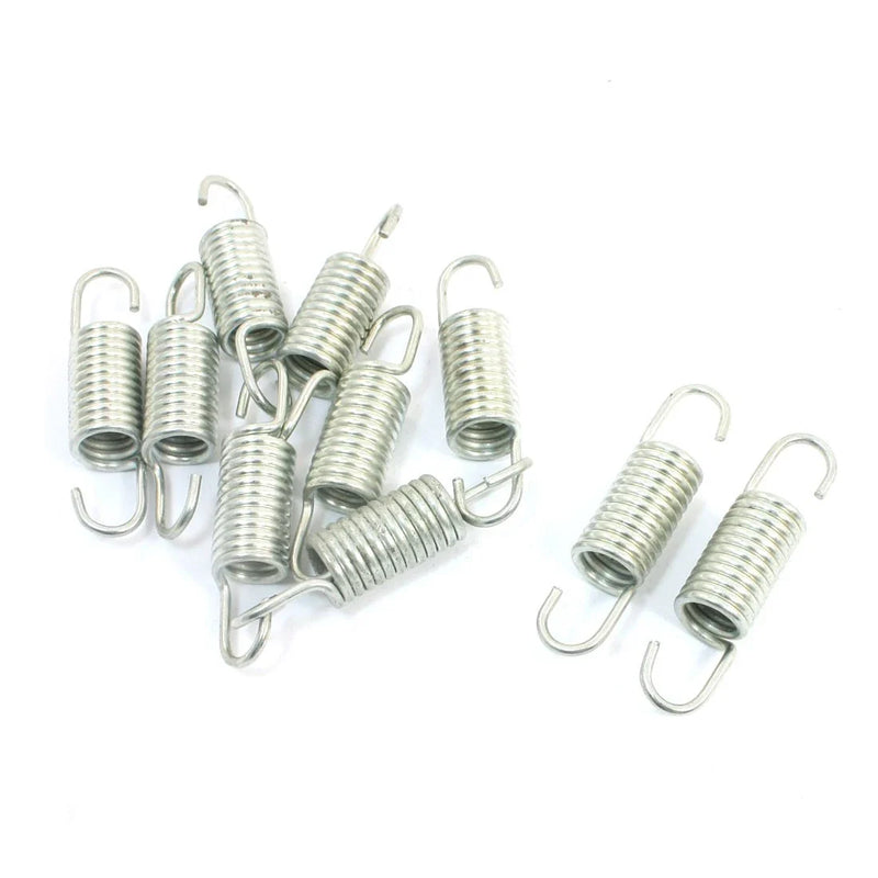 Motorcycle Return Springs Silver Tone x 10