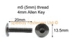 Honda Fairing Screws And Collars / 2 x m5 m6 / Stainless