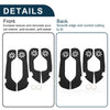 Toyota Crown (2015) - Black Car Door Anti Kick Pad Sticker Protector
