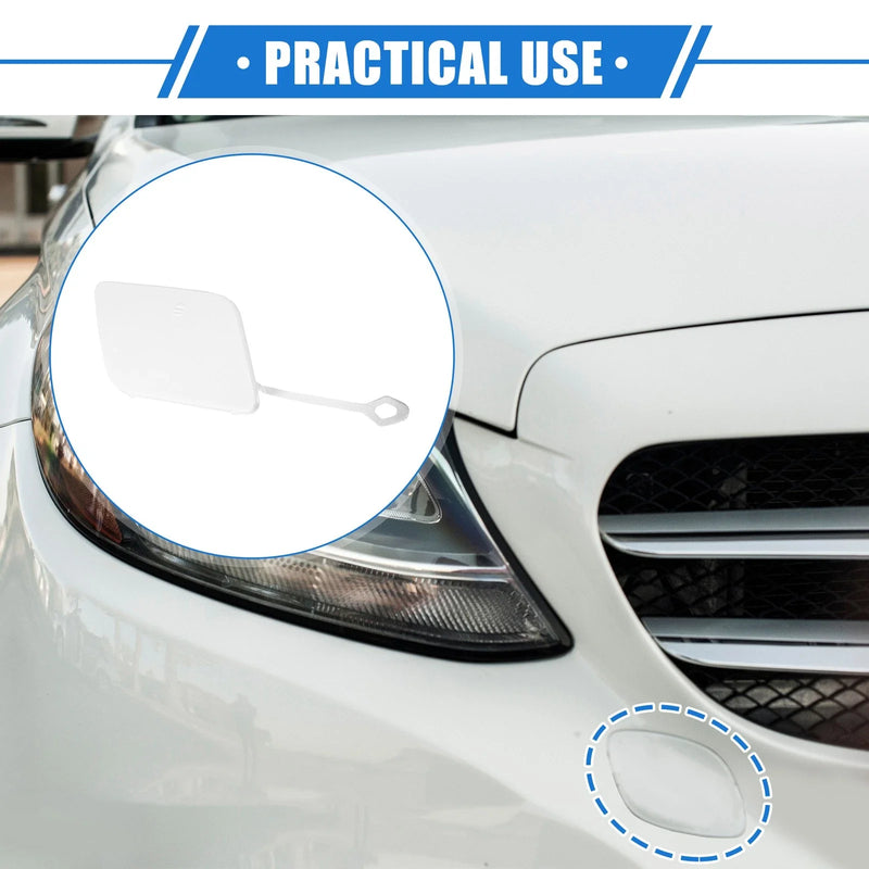 Mercedes-Benz C250 (2012-2014) - White Front Bumper Tow Hook Cover