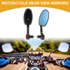 M8 Motorcycle Rear View Mirrors / 1 Set / Handlebar Mirrors