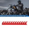 Motorcycle Helmet PU Glue / 1 Set / Bright Red Plastic Decoration
