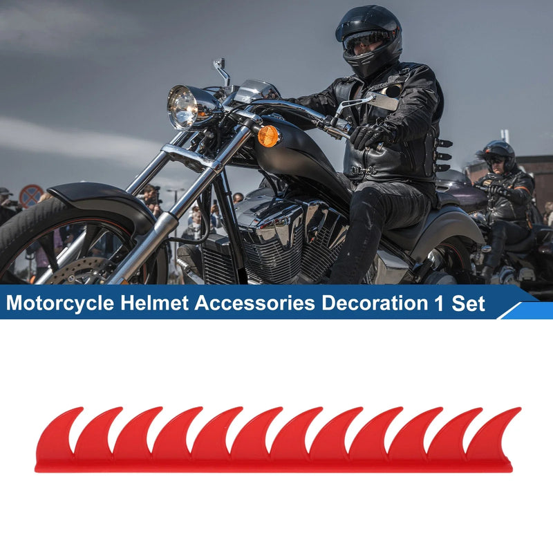 Motorcycle Helmet PU Glue / 1 Set / Bright Red Plastic Decoration