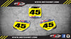 Yamaha YZ 490 Aussie Pride Custom Number Plate Stickers (1986-1990)
