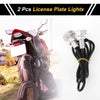 Car Motorcycle 2 x License Plate Light 12V Led Tag Lamp