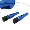 Kawasaki Z300, 400, 650, 900, ZX6R Blue Passenger Rear Footrest Pegs (2015-2023)