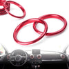 Audi A3 2012-2019 Red Interior Air Vent Cover Ring (4 pcs)