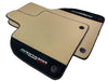 Lamborghini Aventador 2012-2022 with Alcantara Leather Beige Floor Mats