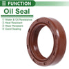 Oil Seal / 25x35x8mm / Rotary Shaft Seal FKM Rubber Brown 5 Pcs