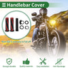 Make Model 7/8" 22mm Motorcycle Hand Grips Rubber Black Red