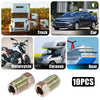 3 / 16 Brake Lines 10 Pcs Motorcycle Brake Line Tube Fittings 10mmx1mm