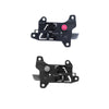 Hyundai Elantra 4pcs Silver Inner Door Handle, Black Base (2012-2016)