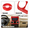 Jeep Wrangler JK JKU Red Center Console Dashboard Cover Trim (2011-2017)
