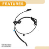 Dodge Caliber Rear Left ABS Wheel Speed Sensor (2007-2012)