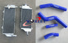 YAMAHA WR450F Aluminum Radiator + Black Silicone Hose (2012-2015)