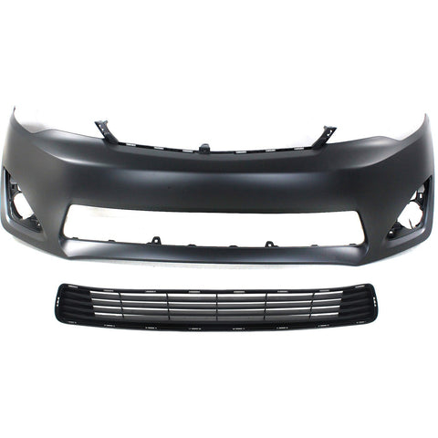 Bumper Cover Kit For 2012-2014 Toyota Camry Front With
