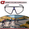 1 Pc Motorcycle Riding Goggles Light Gray Lens Black Frame PC Cycling Sunglasses