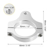Motorcycle CNC Fork Brackets / 50mm / Steering Damper Mounting Clamp