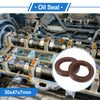 Car Oil Seal / 30x47x7mm 2 x / Rotary Shaft Seal FKM Rubber Brown