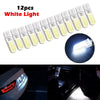Various Models 12 x T10 194 W5W COB 2835 SMD LED Car License Light Bulbs