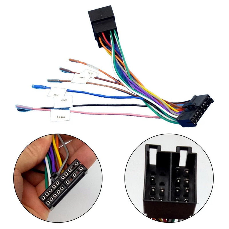 ISO Car Radio Adapter 20Pin Cable Harness Connector