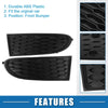 Dodge Journey (2011-2020) Black Fog Light Cover Grille