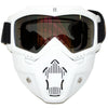 Motorcycle - White Full Face Paintball Airsoft Mask Goggle
