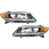 Left & Right Headlight For Honda Accord 2013-2015 EX-L