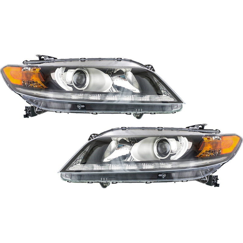 Left & Right Headlight For Honda Accord 2013-2015 EX-L