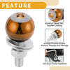 Motorcycle M6 License Plate Screws Cover Orange 40mm