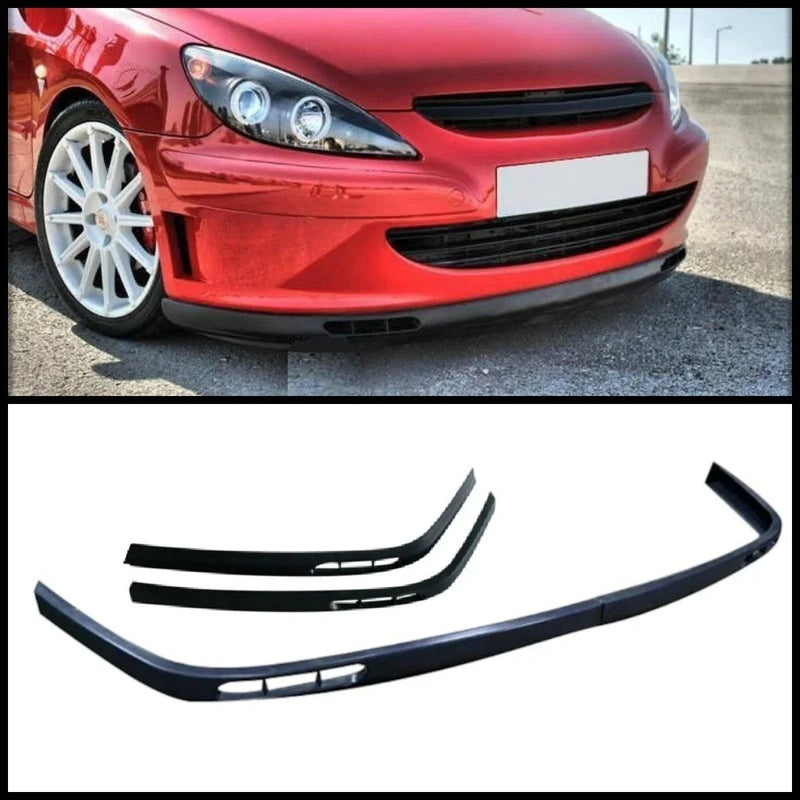 Peugeot 307 (2001-2008) 2 Piece Euro Bumper Covers Lip Splitter Spoiler