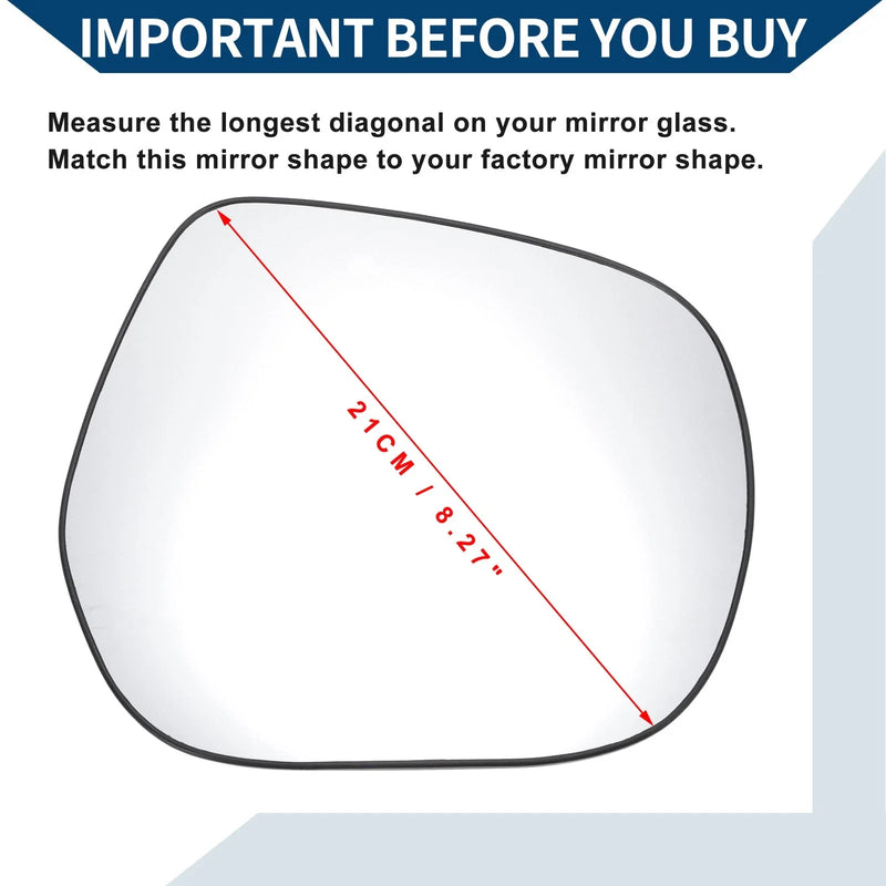 Lexus LX GX Heated Right Side Mirror Glass (2010-2020)