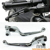 Harley Dyna Sportster Softail FLHR Chrome Billet 3 Slot Brake Clutch Levers