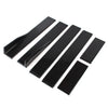 Universal Car Side Skirt Extension Rocker Panel Splitters Lip 78.7" Black