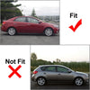 Kia Forte K3 6 x Silver Pillar Post Window Cover Trim (2009-2012)