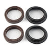 4 x Brown 43x55mm Motorcycle Front Damper Shock Absorber Fork Seal